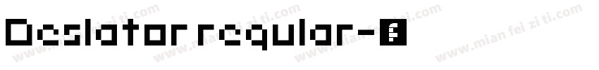 Deslator regular字体转换